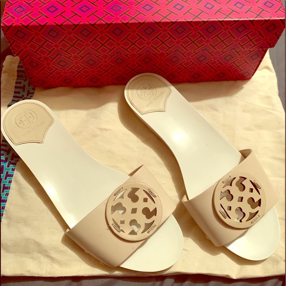 Tory Burch Miller Leather Slides